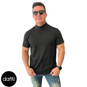 Camiseta gola alta Stecchi