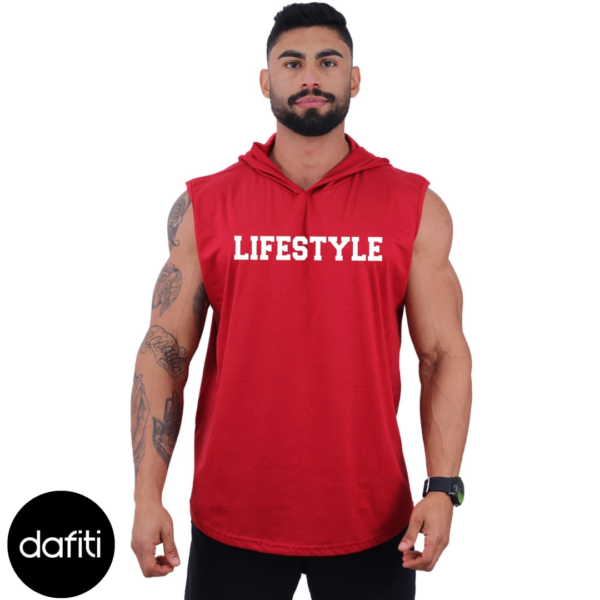 Regata Longline Machão Masculina Com Touca Para Academia Treino Algodão MXD Conceito Lifestyle