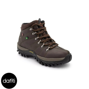 Bota Adventure Masculina Cano Curto Trilha Super Conforto Café