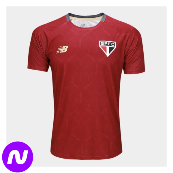 Camisa São Paulo 25/26 Treino New Balance Masculina - Vermelho