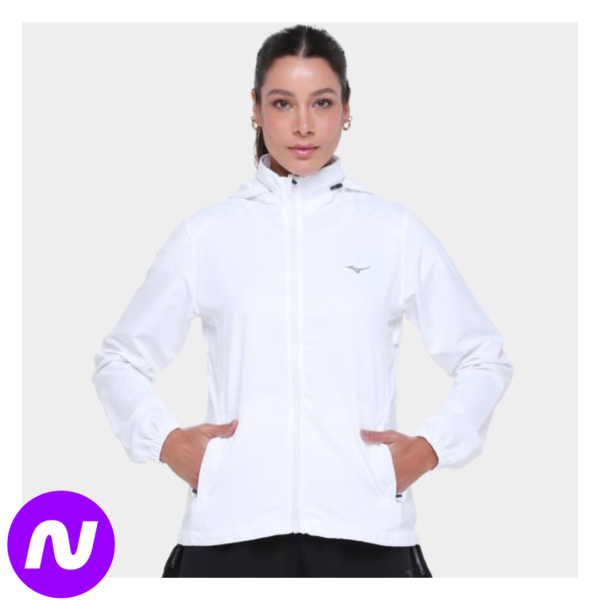 Jaqueta Mizuno Focus 2 Feminina - Branco