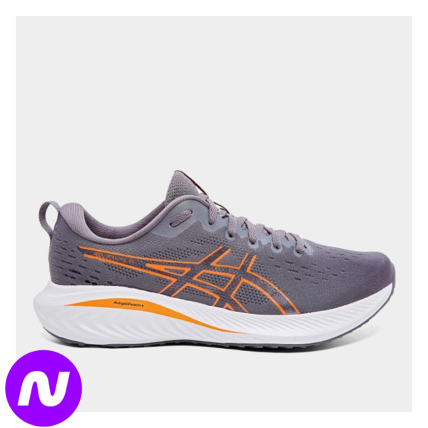 Tênis Masculino Asics Gel-Excite 10 - Cinza+Laranja
