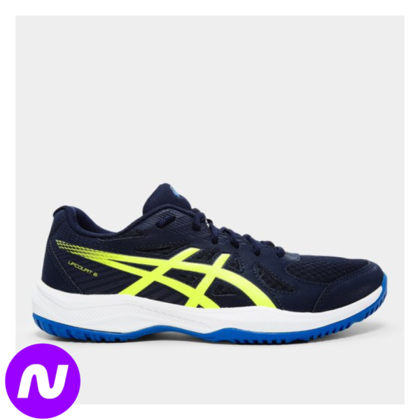 Tênis Asics Upcourt 6 Masculino - Azul+amarelo