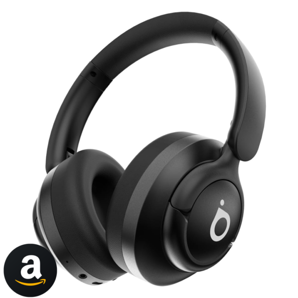 Basike Fone de Ouvido Bluetooth 5.4, ANC Cancelamento de Ruído Ativo Headphone com Microfone, Certificação Hi-Pure Audio, 30h Bateria, LE29 (Preto)
