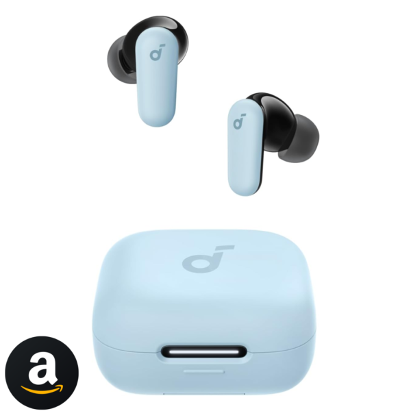 soundcore P30i by Anker, Fones de Ouvido com Cancelamento de Ruído, Graves Poderosos, 45H de Reprodução, Estojo 2-em-1 com Suporte para Celular, IP54, Bluetooth 5.4, Fones Sem Fio