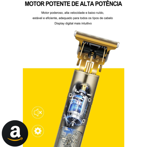 Máquina De Cortar Cabelo Profissional Sem Fio Maquina De Acabamento Profissional B-MAX BM-C40