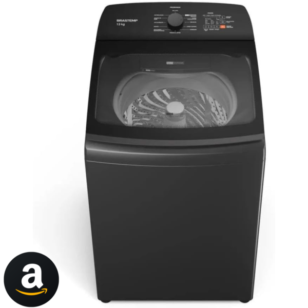 Máquina de Lavar Brastemp 13Kg Cinza Platinum com Ciclo Tira Manchas Advanced e Ciclo Antibolinha - BWK13A9 110v