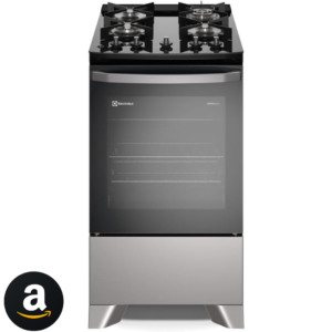 Fogão Electrolux 4 bocas Efficient com PerfectCook Prata FE4GS