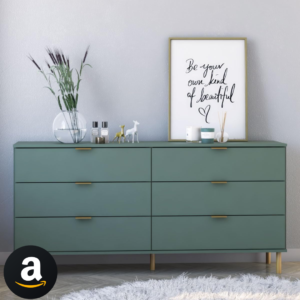 Cômoda Ditália 6 Gavetas Dm-243 Verde Oliva