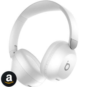 Basike Fone de Ouvido Bluetooth 5.4, ANC Cancelamento de Ruído Ativo Headphone com Microfone, Certificação Hi-Pure Audio, 30 horas reprodução, LE15 (Branco)