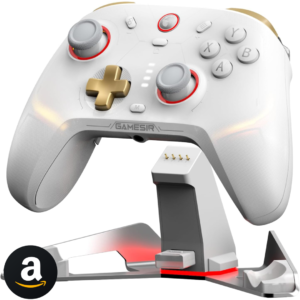 GameSir Cyclone 2 Wireless Controller - 1000Hz Polling Rate, TMR Joysticks, Hall/Micro 2-in-1 Triggers for PC/Switch/Android/iOS, PC Gaming Controller with Charging Dock(White)