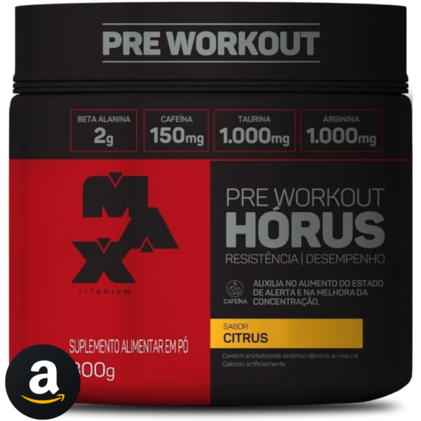 Max Titanium Hórus Pre Workout - 300G Citrus -