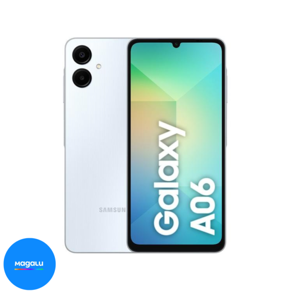 Smartphone Samsung Galaxy A06 128GB 4GB RAM Branco 6,7" Câm. Dupla + Selfie 8MP