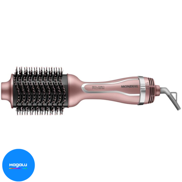 Escova Secadora Mondial ES-02-BI 1200W - 3 Níveis de Temperatura Tourmaline Íon