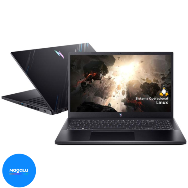 Notebook Gamer Acer Nitro V15 Intel Core i5 512GB SSD 16GB RAM 15,6" Full HD 144Hz IPS RTX 3050 6GB ANV15-51-582R