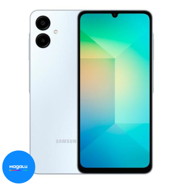 Smartphone Galaxy Samsung A06 128GB RAM 4GB Dual Chip Tela 6,7" Câmera Dual 50MP+2MP Branco