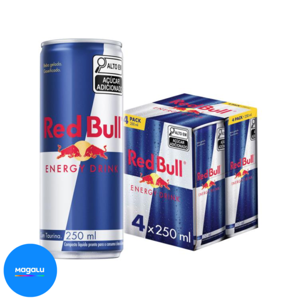 Bebida Energética Red Bull Energy Drink 250ml - 4 Unidades