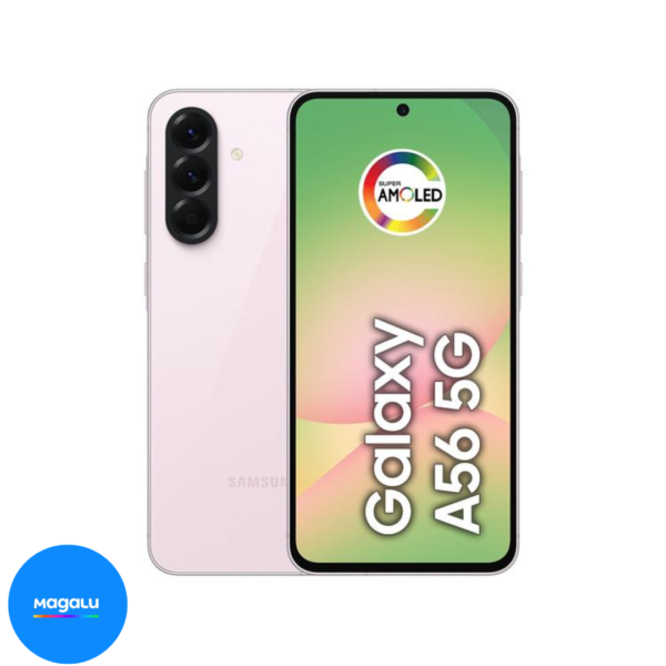 Smartphone Samsung Galaxy A56 128GB 5G 8GB RAM Rosa 6,7" Câm. Tripla + Selfie 12MP