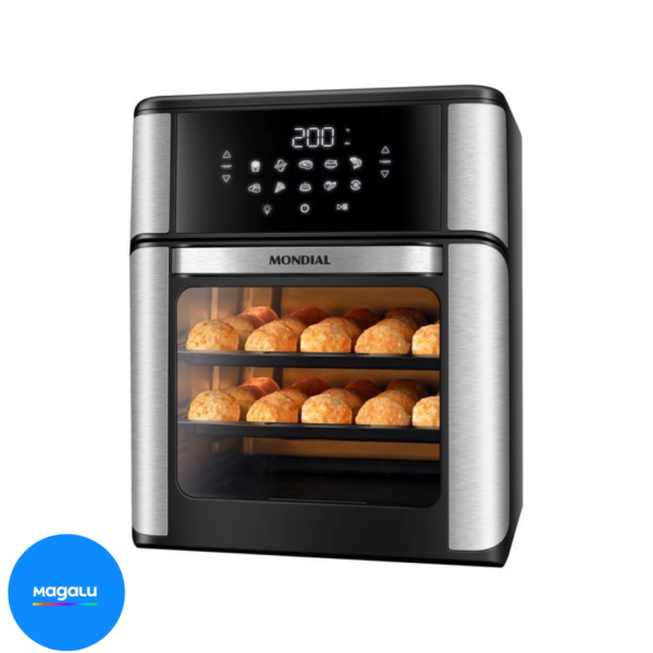 Air Fryer Mondial Forno Oven AFON-12L-BI Preta 12L