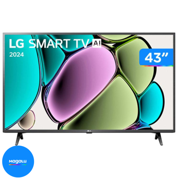 Smart TV 43" Full HD LCD LG 43LR6700PSA AI Processor Wi-Fi e Bluetooth 2 HDMI 1 USB