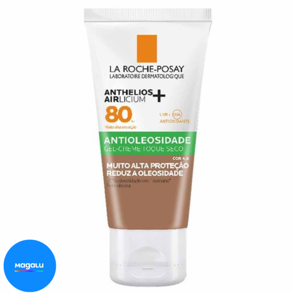 Protetor Solar Facial com Cor La Roche Posay Anthelios Airlicium FPS80 - La Roche-Posay