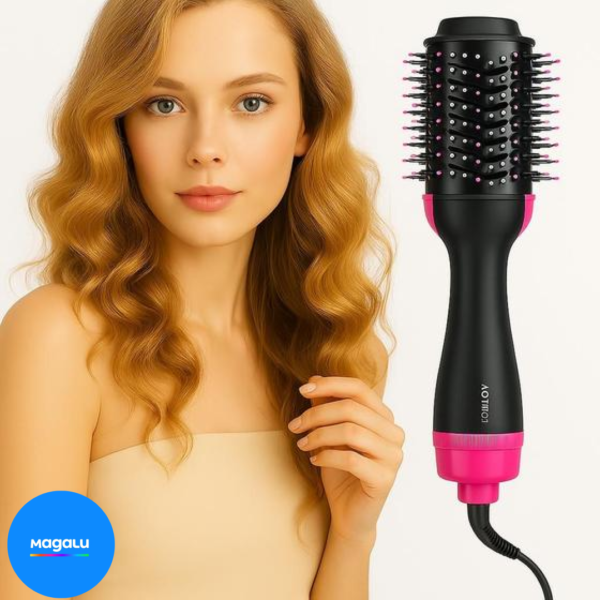 Escova Secadora Profissional Seca Alisa E Modela Cabelo Com Cabo - New comercio