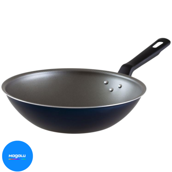 Panela Wok Antiaderente Tramontina de Alumínio - Ravena Azul 24cm