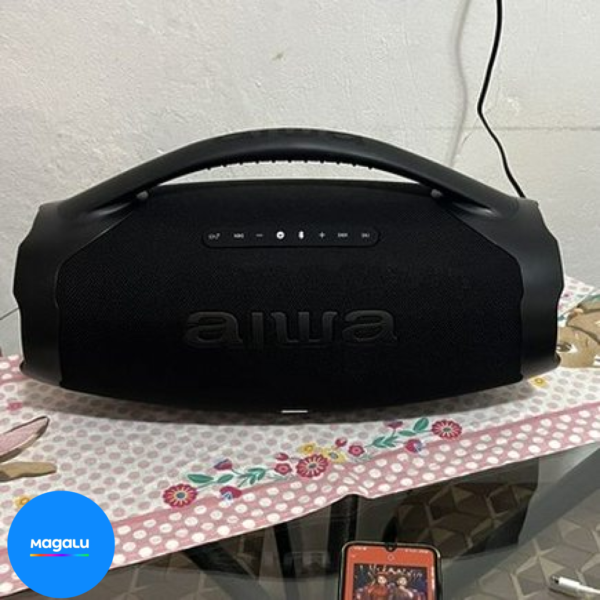Caixa de Som Aiwa Boombox Plus AWS-BBS-01-B Bluetooth Amplificada 200W USB