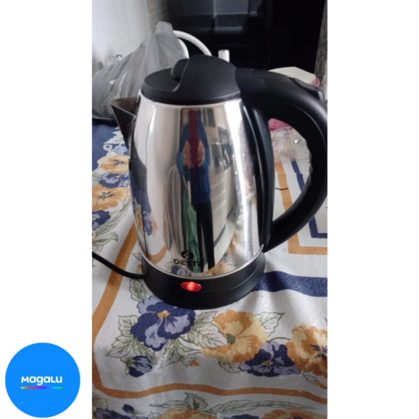 Jarra Elétrica Bule Chaleira Aço Inox Café Chá 1,8 Litros Portátil 110v 1100w - Prime