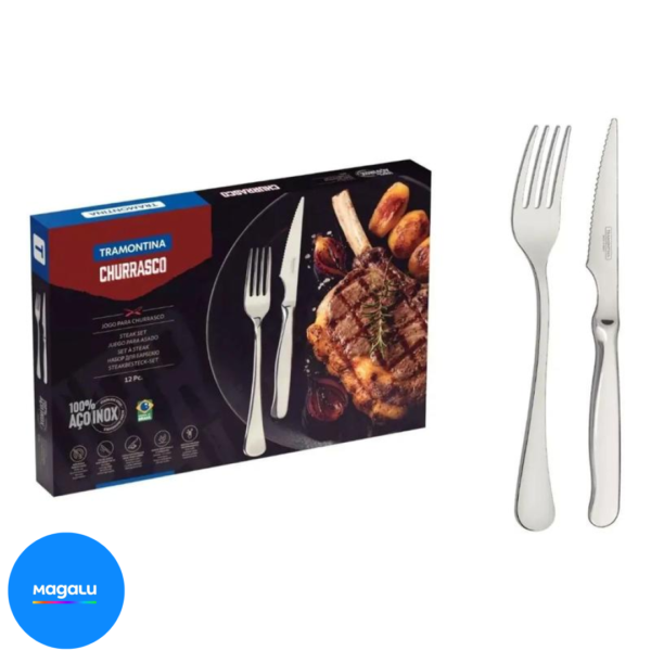 Jogo Para Churrasco Personalizado Tramontina Zurique 12pç