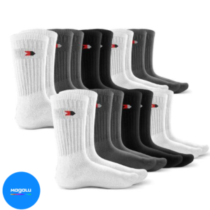 Kit 9 Pares Meias Sandrini Cano Médio Algodão Esporte