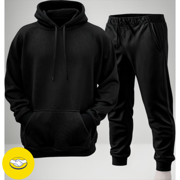 Conjunto Calça E Blusa De Moletom Liso Masculino Unissex