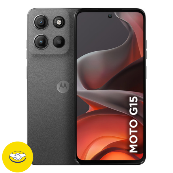 Smartphone Motorola Moto G15 - 256gb 12gb (4gb Ram+8gb Ram Boost) E Camera 50mp Com Ai E Night Vision Bateria De 5200 Mah Tela Fhd+ 6.7 Com Superbrilho Nfc - Grafite