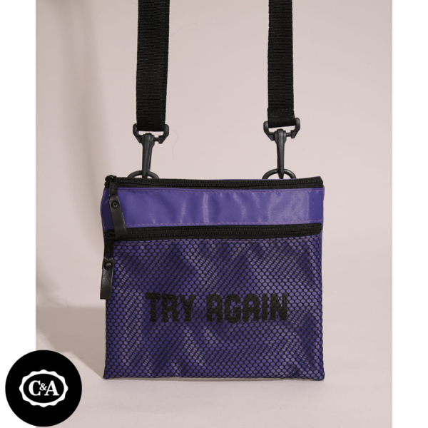 Shoulder Bag Masculina "Try Again" Roxa