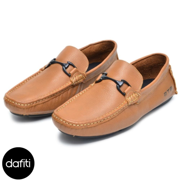 Mocassim Masculino Driver de Couro Premium Clube do Sapato de Franca Walker Caramelo