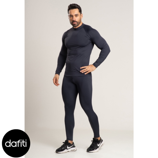 Conjunto Térmico UV Vekyo Calça e Blusa Manga Longa Masculino Preto