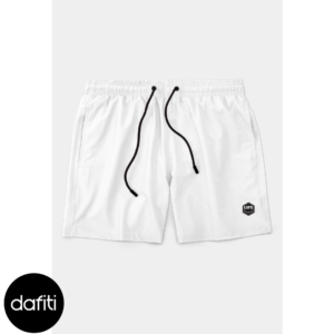 Short Life Bermuda Masculino Básico Praia Mauricinho Tactel Verão Branco