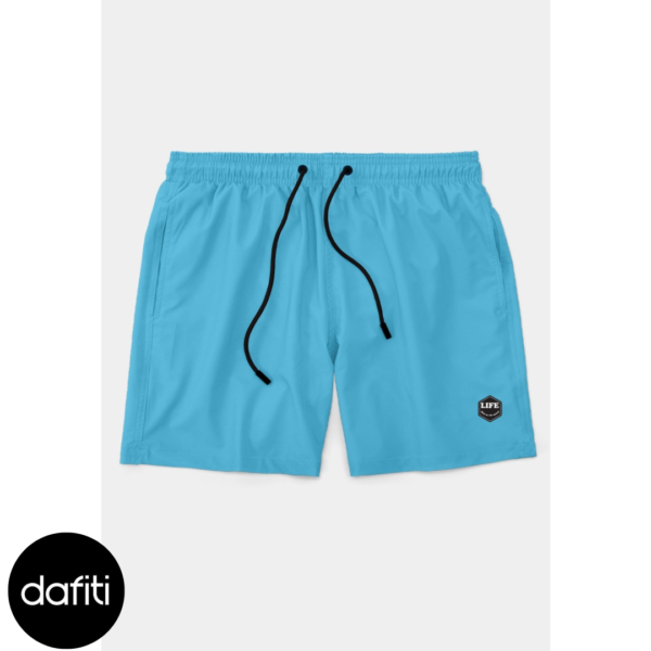 Short Life Bermuda Masculino Básico Praia Mauricinho Tactel Verão Azul