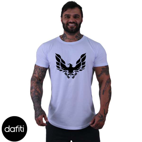 Camiseta Longline Masculina MXD Conceito para Academia e Casual Algodão Fênix
