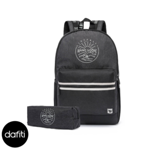Kit Mochila Hang Loose Estojo Reforçado Escolar Faculdade