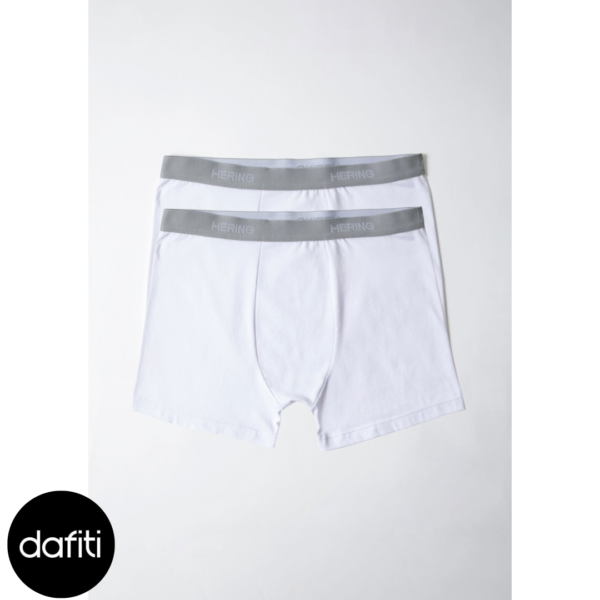 Kit 2 Cuecas Boxer Em Malha Branco