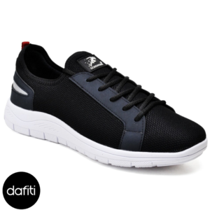 Sapatênis Masculino Confortavel 8000 Preto Polo Blu