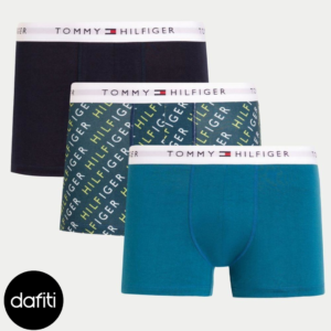 Pack 3 Cuecas Trunk Azul - Tommy Hilfiger Azul