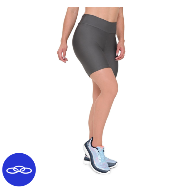 Bermuda Basic 6 Olympikus Feminina P Cinza