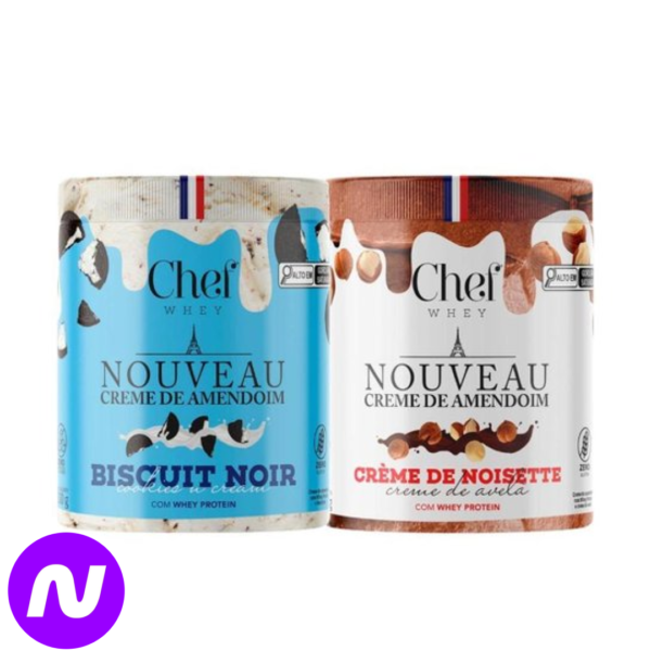 Kit 2x Pasta de Amendoim com Proteína Whey Protein 600g - Chef Whey