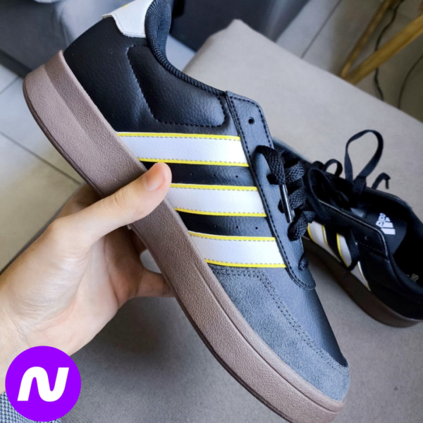 Tênis Adidas Breaknet Masculino - Preto+Marrom