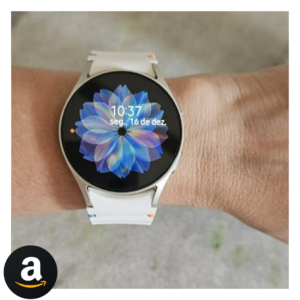 Samsung Galaxy Watch7 Smartwatch 40mm Bluetooth, Galaxy AI, Tela em Cristal de Safira, GPS de Dupla Frequência, Monitoramento avançado de saúde, sono e de coração, Processador de 3nm - Creme