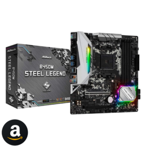 Placa Mãe AM4/USB 3.1/Type-C/Displayport, HDMI, ASRock, B450M Steel Legend