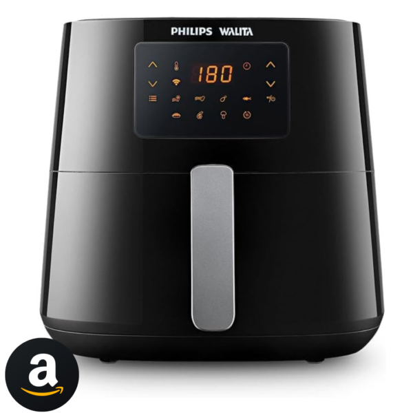 Fritadeira Airfryer Essential XL Conectada, Philips Walita, conectividade c/Alexa, 6.2L de capacidade, Preta, 2000W, 127V (RI9280/90)