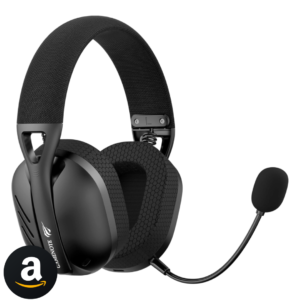 Havit Fone de Ouvido Headset Gamer Fuxi-H3 Black Com Fio e Sem Fio, Wireless 2,4GHz, Bluetooth, Cabo USB-C